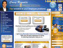 Tablet Screenshot of profitableemployeesolutions.com